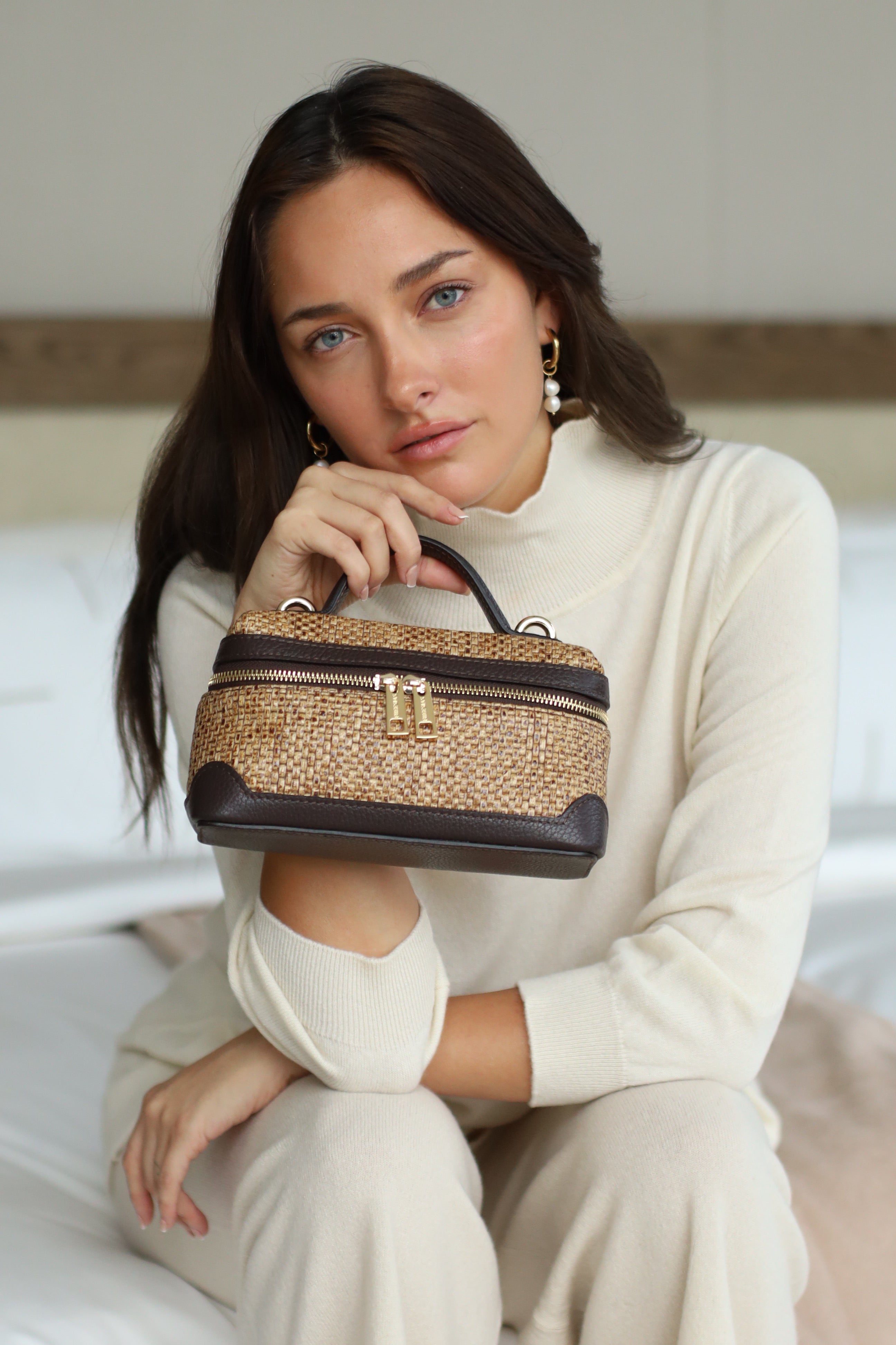 Raffia Baguette - Small