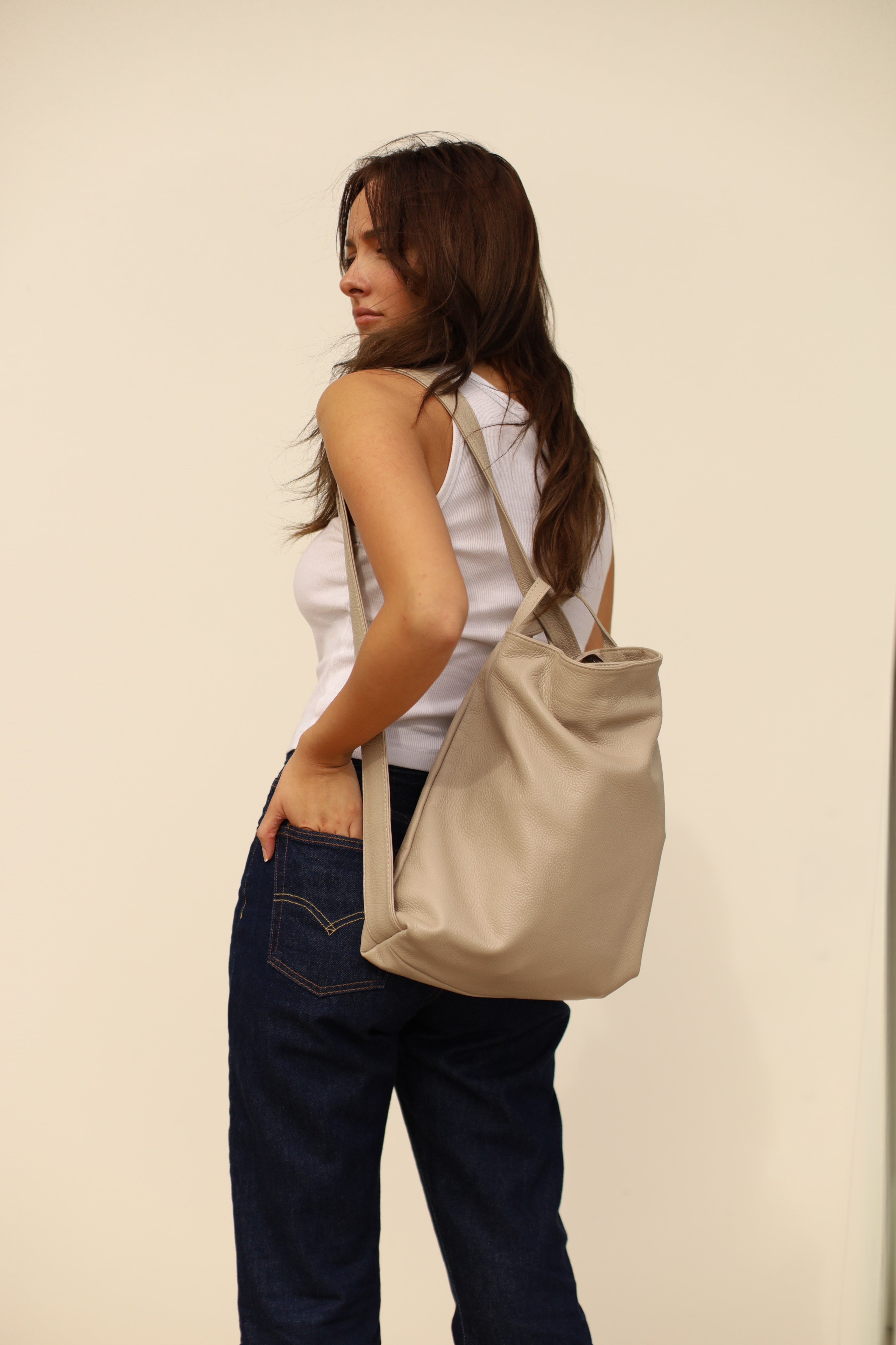 Bianca Backpack - Grey Stone