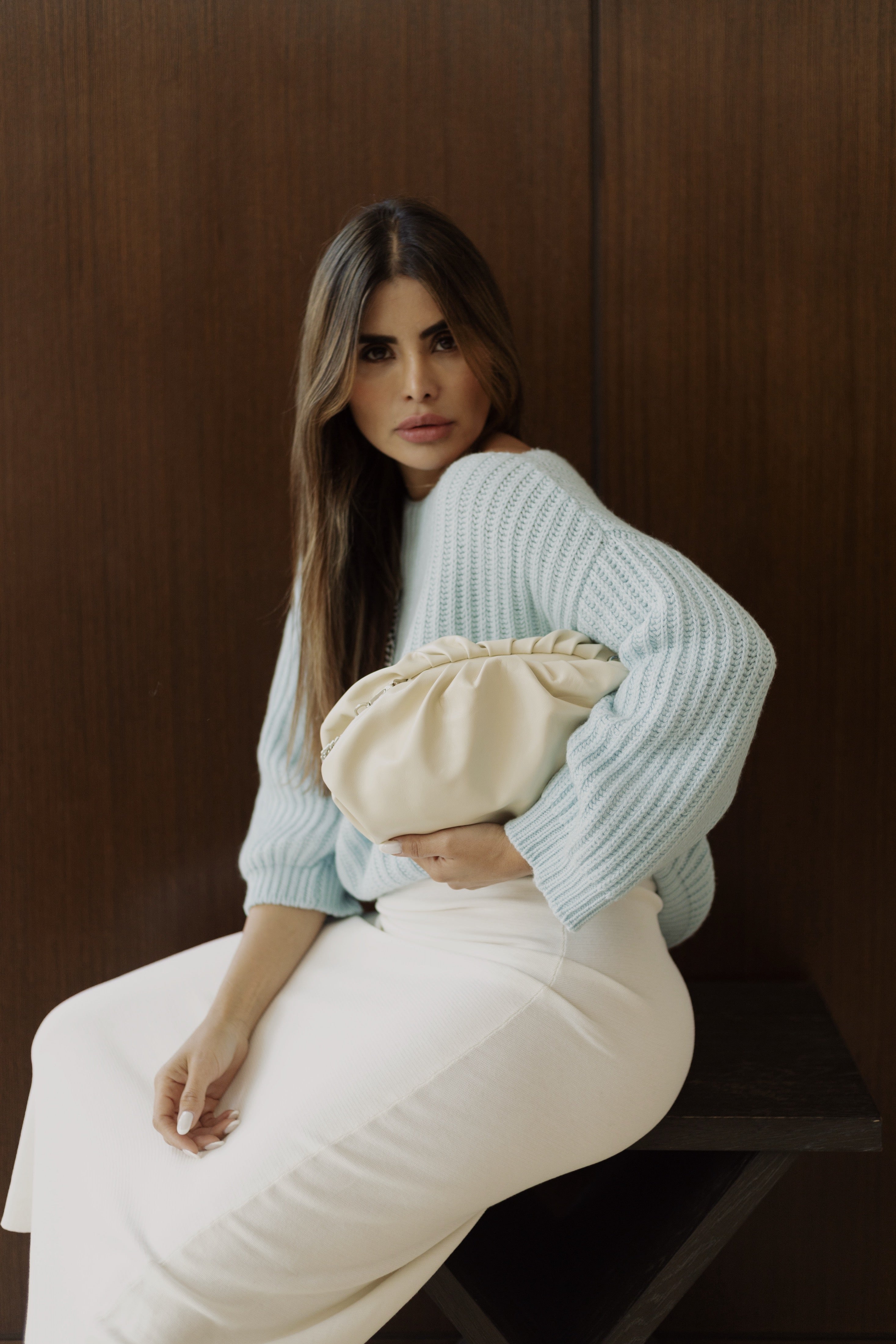 Cora Clutch - Cream