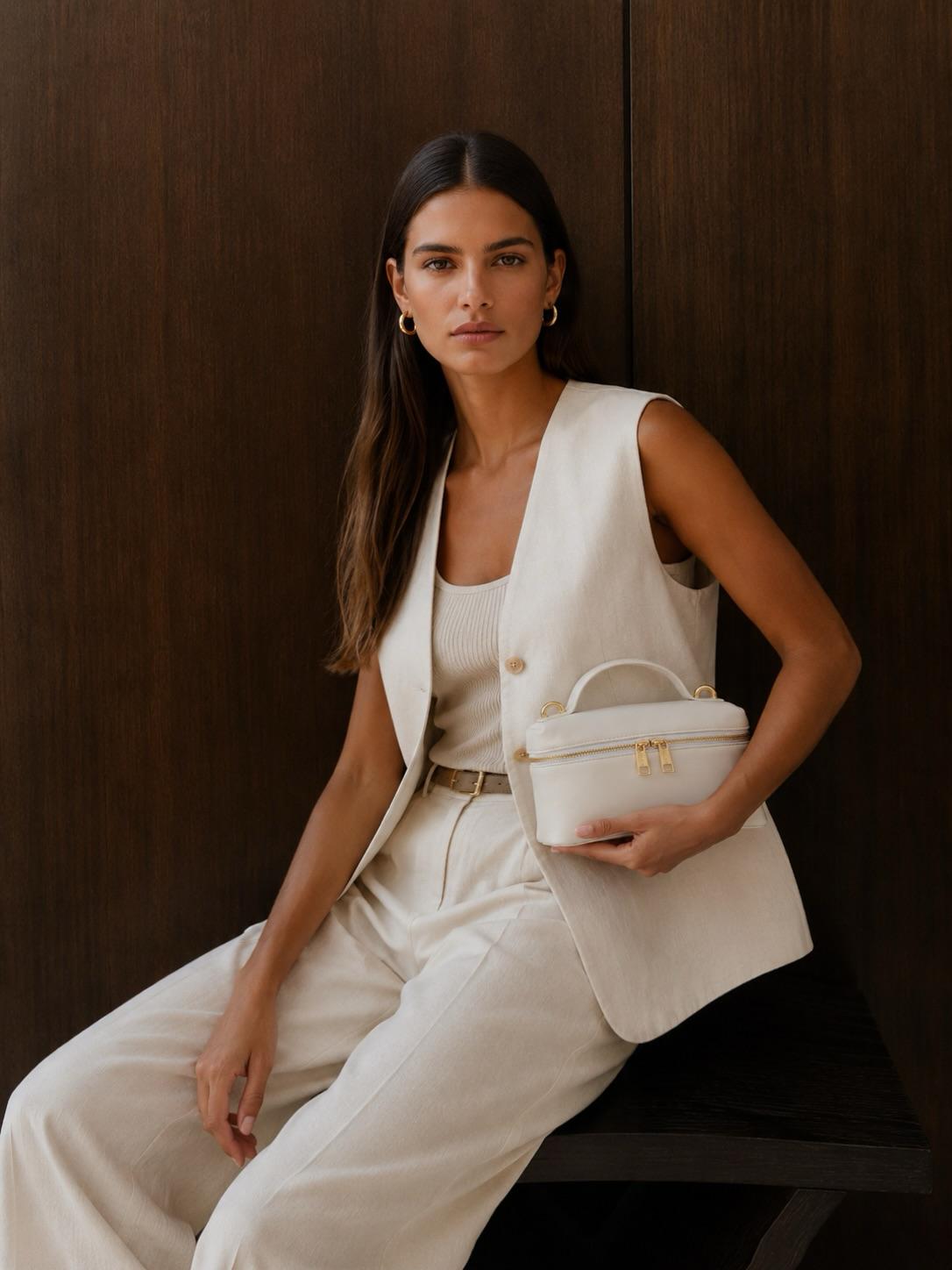 Baguette Lambskin Small - Ivory